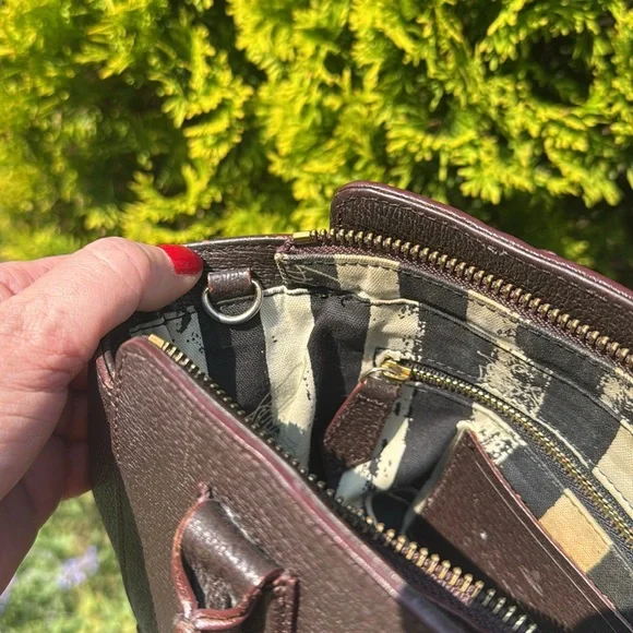 GUC Vivienne Westwood Executive Dark Brown Handbag ( shoulder strap missing) - Picture 11 of 13